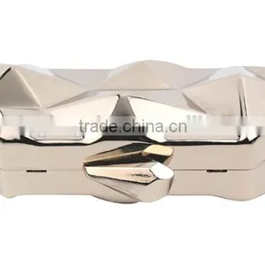 China Wholesale Woman Bag Box Clutch Evening Bag Metal Bag Clutch Evening Bags China Wholesale thumbnail-4