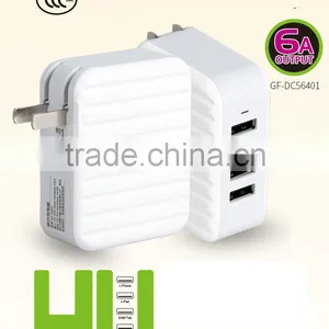 Golf New Design Usb Charger Multi Port Usb Chargers With 5 Port Plug thumbnail-1