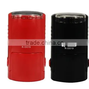 China Stamping Maker Epress 19mm Round Self Inking Stamps Round Customised Case and Blank Case Available thumbnail-1