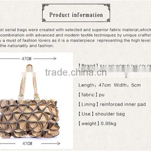 Convertible Pu Leather Lady Shoulder Bag 2016 Newest Design thumbnail-6