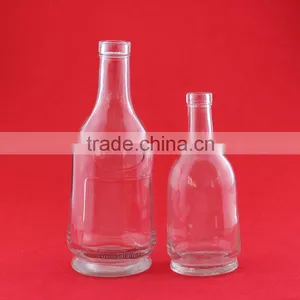 Wholesale Hot Sale Hennessyles Brandy Bottle 750ml Frosted Rum Glass Bottle Aluminium Cap Bottles thumbnail-1