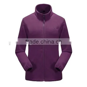 2015 Jacket Fashion 100% Polyester Soft Shell Polar Fleece Jacket Woens thumbnail-1