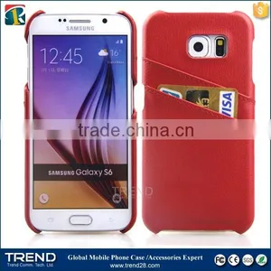 New Product Thin Card Slot pu Leather Case for Samsung Galaxy s6 thumbnail-1