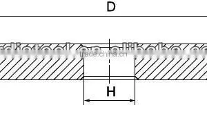 1A1 Straight Diamond Grinding Wheel thumbnail-1