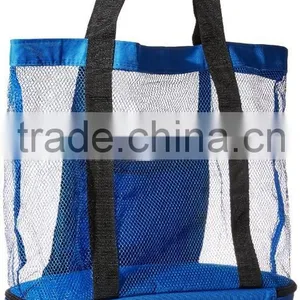 Fashionable Beach Picnic Outdoor Tote Bag 12 Drinks Mesh Cooler Bag thumbnail-4