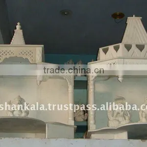 White Marble Decorative Handmade Temple thumbnail-1