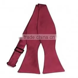 2016 Special High Quality Solid Plain Satin Woven Polyester Bow Ties thumbnail-1