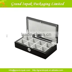 PERSONALISED LUXURY WOODEN CUFFLINK DISPLAY BOX thumbnail-1