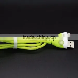 Wholesale Price for Samsung Micro Usb Charging Cable Usb Charger With Led Light, Candy Colors thumbnail-1