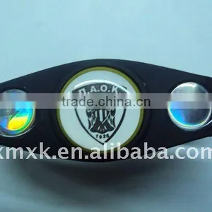 Fashion Football Team Balance Silicone Hologram Bracelet thumbnail-1