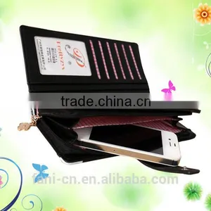 Guangzhou Fani Leather Factory Hand Craft Cheap Leather Clutch Purses for Ladies thumbnail-2