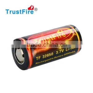 TrustFire 32650 6000mAh Li-ion Rechargeable Battery 3.7V/4.2V D Size Lithium Battery Rechargeable With PCB thumbnail-1
