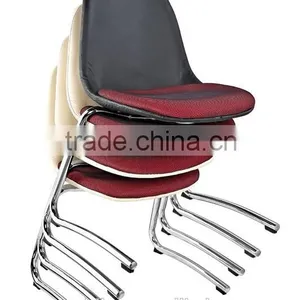 Leather Office Chair Reception no Arm Stackable Chair AH-20 thumbnail-3