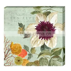 Beautiful Purple Color Flower Print Canvas Frame thumbnail-1