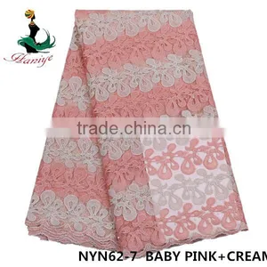 2016 Haniye African French Net Lace Fabric Embroidery Tulle Lace Fabric/NYN62 thumbnail-6