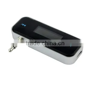 New Wireless 3.5mm In Car Display FM Transmitter For Iphone 4S/5S/6 Ipad Smart Phone thumbnail-2