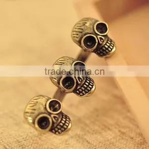 Fashion Jewelry Dual Ring Human Skeleton Wedding Rings thumbnail-2