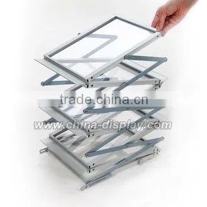 A4 ZigZag Brochure Rack Flyers Holder for Exhibition Company Newsstand thumbnail-3