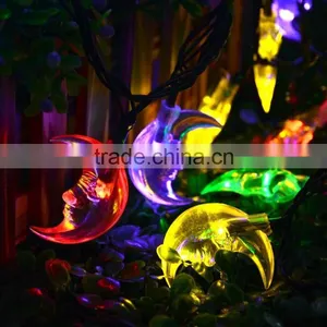 20ft 30 LED Moon String Solar Led Light or Outdoor, Gardens, Homes, Wedding, Christmas Party thumbnail-5