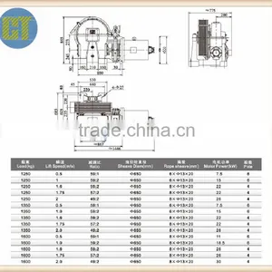 Elevator/Lift Traction Machine YJ275 thumbnail-2