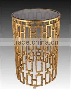 METAL STOOL SIDE TABLE/DECORATIVE STOOL/ANTIQUE COFFEE TABLE thumbnail-1