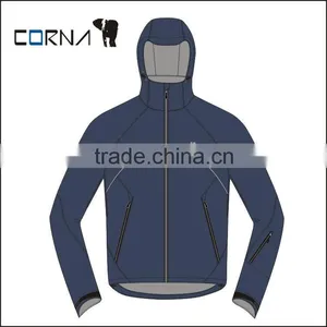 Blue Cheap Wholesale Hooded Thin Sport Jacket thumbnail-1