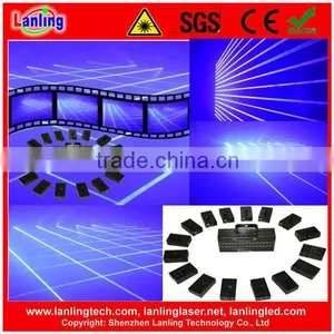 Blue 16 Heads Mobile Laser Net/Blue 16 Heads Mobile Laser Curtain/16 Heads Laser Show System thumbnail-1