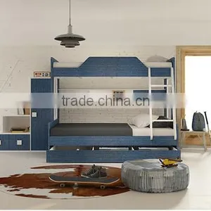 Modern Design Kids Bunk Bed With Cowboy Color thumbnail-4
