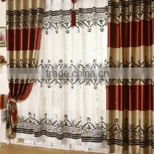 2015 Moden Flocd Blackout Fabric Window Curtain Home Textile Sun Protection Curtain thumbnail-5