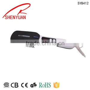 OEM New Flat Iron Square Paddle Shape Electric Hair Straightener Brush thumbnail-1