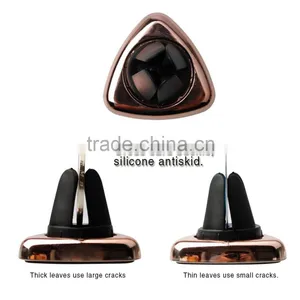 Wholesale High Quality Aluminum Alloy Detachable Compatible Mini 360 Free Rotation Air Vent Car Mount for Phone thumbnail-1