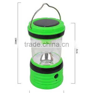 Portable LED White Light Solar AC Powered Rechargeable Camping Lamp Lantern thumbnail-3