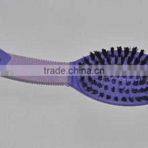 Easy Grip Plastic Long Handle Dog Bristle Brush thumbnail-1