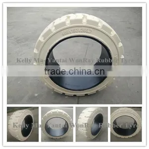 China Press On Wheel Solid Tires 10 Inch 10x6x6 1/2 10x6x6.5 With High Quality From Factory Directly thumbnail-1