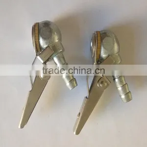 Factory Sales Air Chuck With Clip Pump Adapter Aluminum Alloy or Nickel Plating thumbnail-1