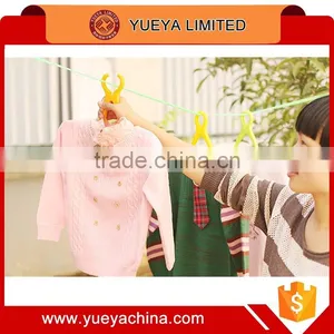 6pcs Windproof Portable Folding Plastic Clothing Coat Hanger Travel Foldable Hanger thumbnail-3