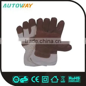 Funiture Leather With Canvas Work Gloves thumbnail-1