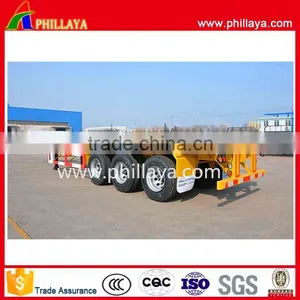 Africa 20ft 53ft 40 Feet 3 Axles 40ft Skeleton Trailer for Transport Container thumbnail-6