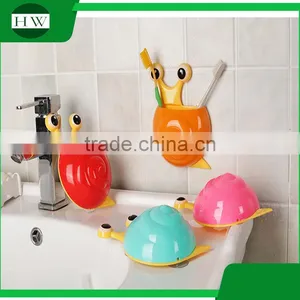 Animal Toothbrush Holder Plastic Snail Toothbrush Holder Snail Wall Mount Toothbrush Holder With Suction Cup Kids thumbnail-4