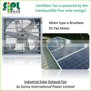 Industrial Negative Pressure Type Ventilation Wall Fan Solar Powered thumbnail-3