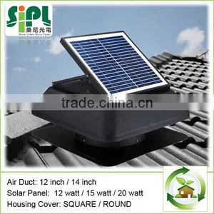 20 Watt Roof Mounted Ventilation Solar Attic Fan thumbnail-1