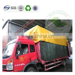 Yellow Pvc Tarpaulin Cover for Sale/China Factory thumbnail-1