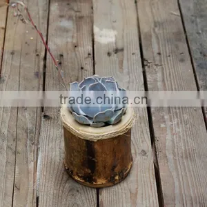 Home Design 5 Inch Succulent Plant Small Wood Flower Planter thumbnail-1