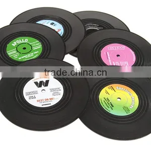 Factory Wholesale Set of 6 Vinyl Drink Coasters thumbnail-4