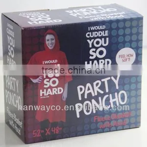 Fleece Poncho With Hood Stocklots thumbnail-1