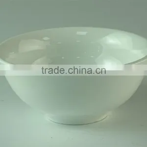 Best Selling White Coconut Pot-bellied Ceramic Bowl Restaurant Porcelain Serving Bowls thumbnail-1