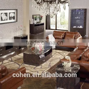 Foshan Cohen Unique Design Mdf Storage Cabinets Thick Marble Top Center Tables thumbnail-3