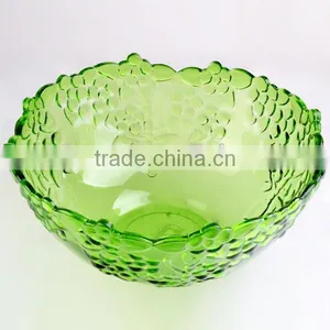 Large Funky Glass Salad Bowls Colored Fruit Bowls thumbnail-2