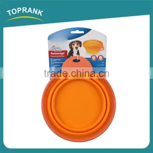 Pet Food Bowls Portable Travel Feeding Collapsible Silicone Pet Bowl thumbnail-5