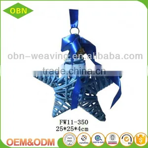 Wholesale Christmas Tree Ornament Wicker Star Festival Decorations thumbnail-5